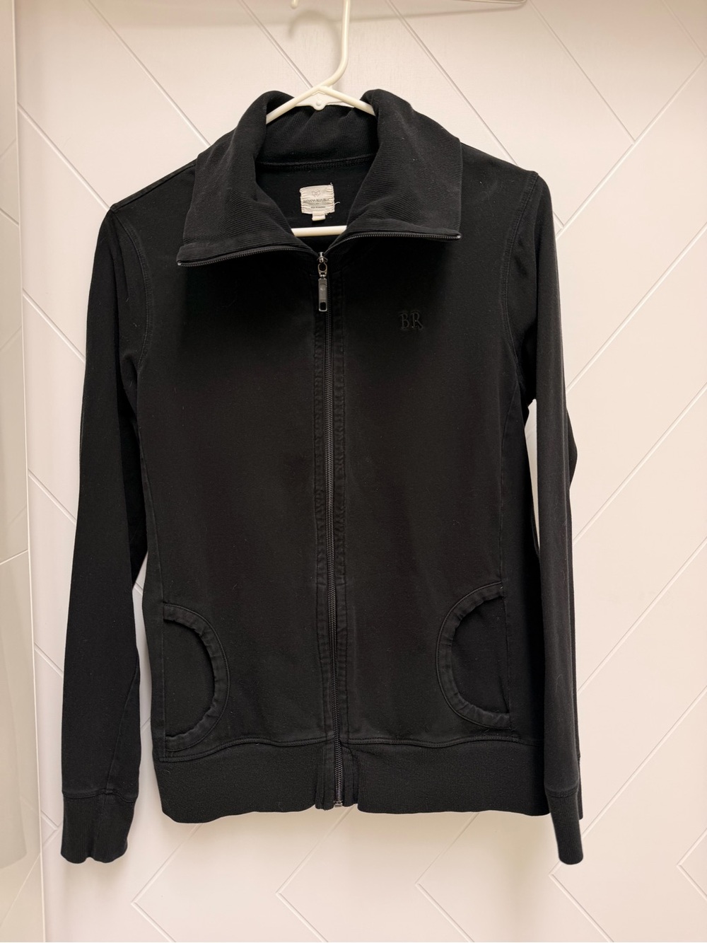 Banana Republic Black Women's Zip-Front Bomber Jacket